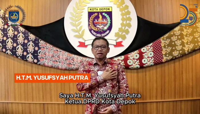 HUT ke-25 Kota Depok, Yusufsyah Putra: Optimis Depok Terus Maju, Ekonomi Jadi Prioritas Utama