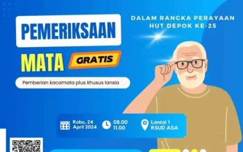 Sambut HUT Kota Depok, RSUD Asa Beri Layanan Kesehatan Mata Gratis