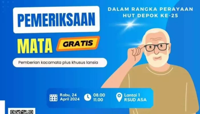 Sambut HUT Kota Depok, RSUD Asa Beri Layanan Kesehatan Mata Gratis