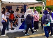 BRI RO Jakarta 2 Kenalkan Transaksi QRIS melalui BRImo di Car Free Day